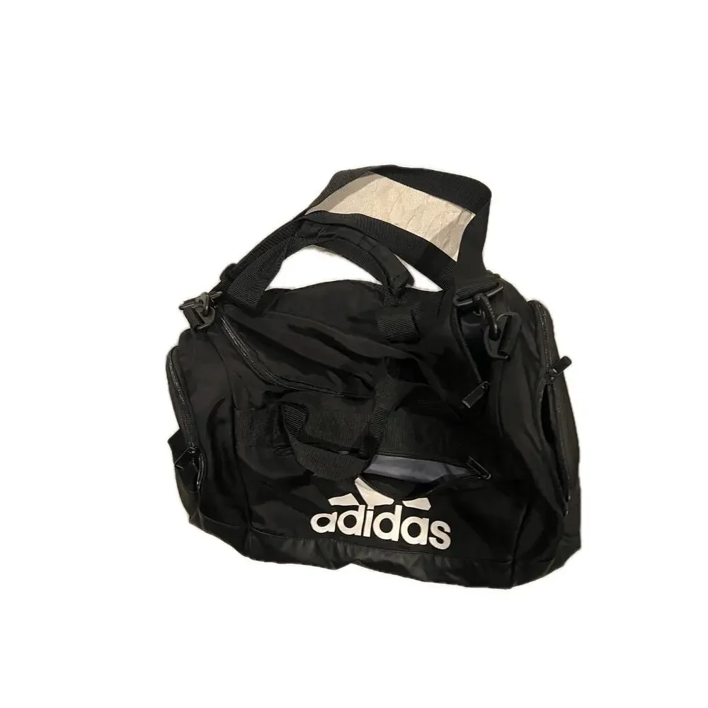 Adidas Defender Small White Black Gym Bag 18